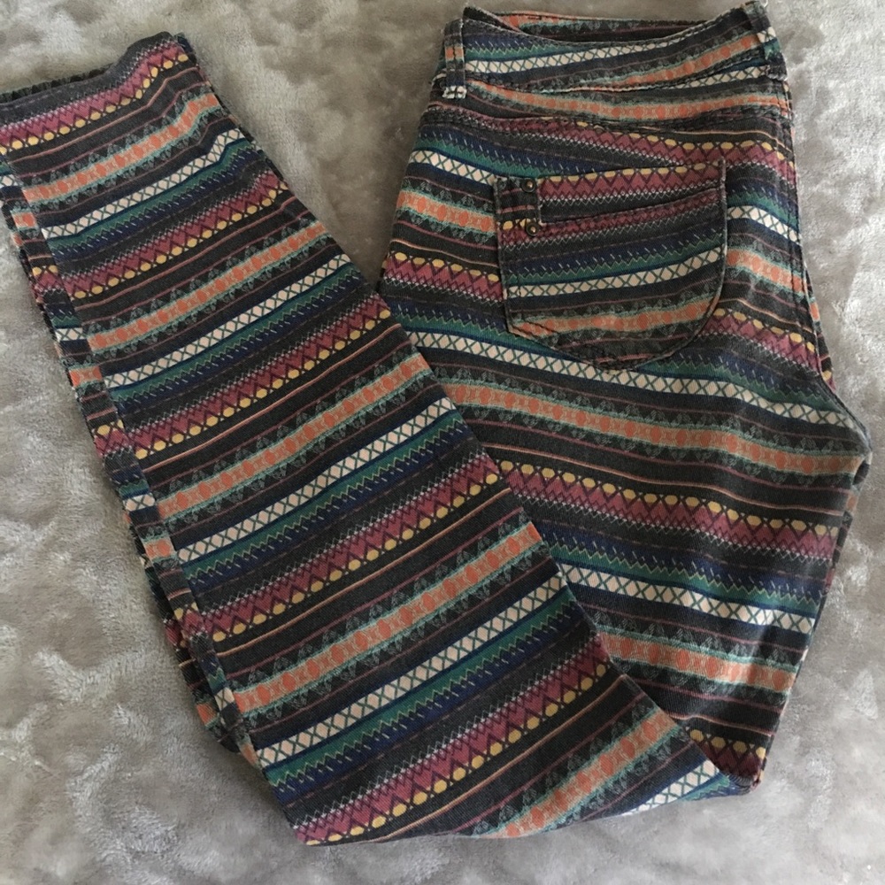 Colorful Striped Jeans